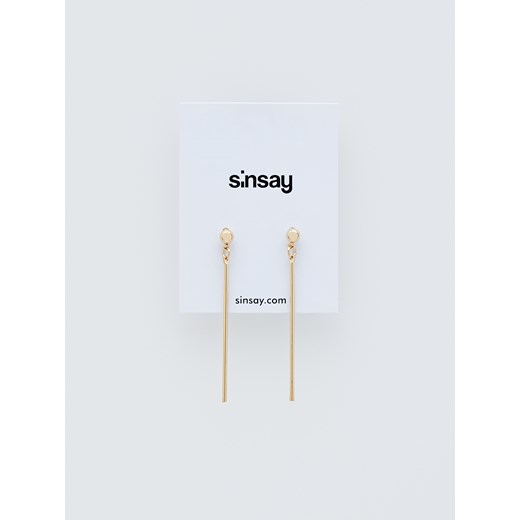 Sinsay - Długie kolczyki - Złoty Sinsay  One Size 
