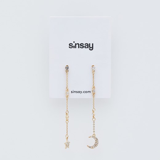 Sinsay - Długie kolczyki - Złoty  Sinsay One Size 