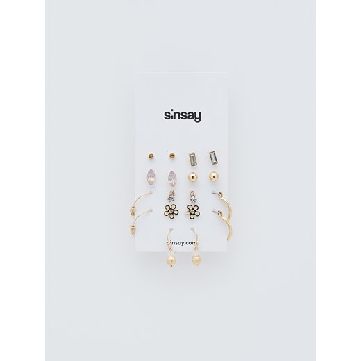 Sinsay - Zestaw kolczyków - Złoty  Sinsay One Size 