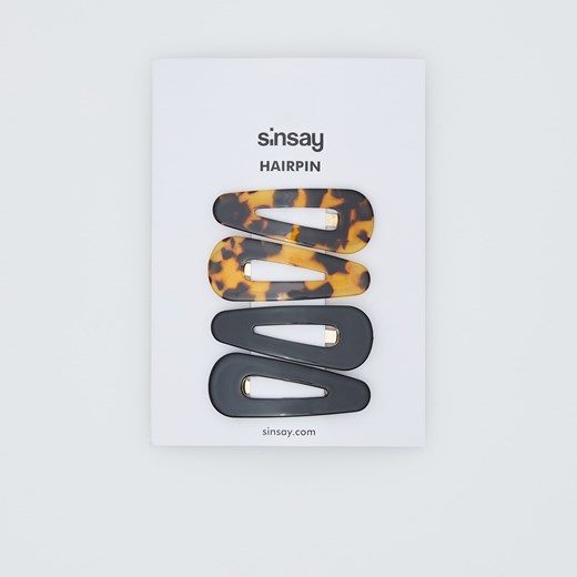 Sinsay - Zestaw spinek do włosów - Brązowy  Sinsay One Size 
