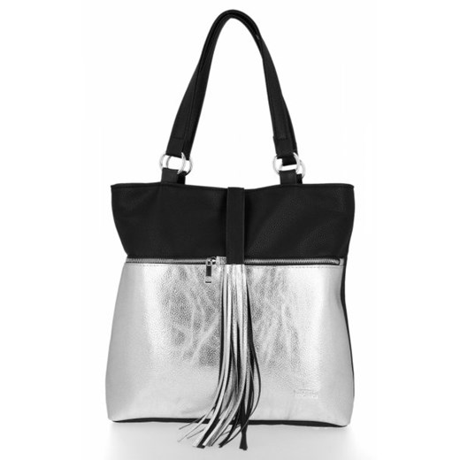 Shopper bag Conci mieszcząca a6 z frędzlami elegancka na ramię 