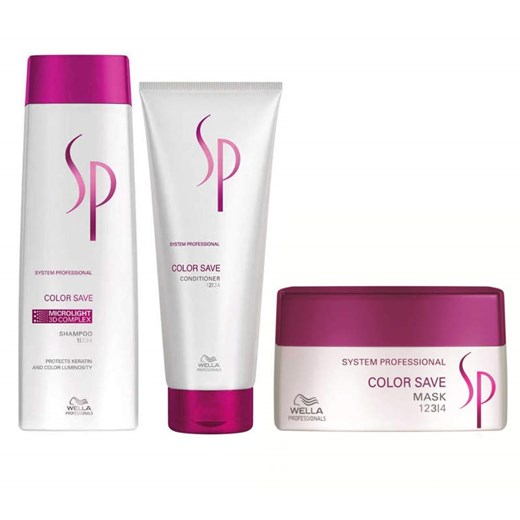Wella SP Color Save | Zestaw do włosów farbowanych: szampon 250ml + odżywka 200ml + maska 200ml