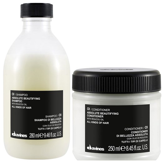 Davines OI Oil | Zestaw do każdego rodzaju włosów: szampon 280ml + odżywka 250ml