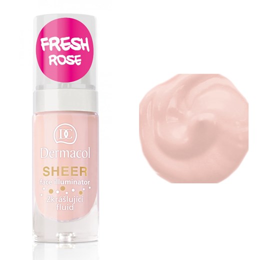 Dermacol Sheer Face Illuminator | Rozświetlający podkład w płynie - odcień Fresh Rose 15ml