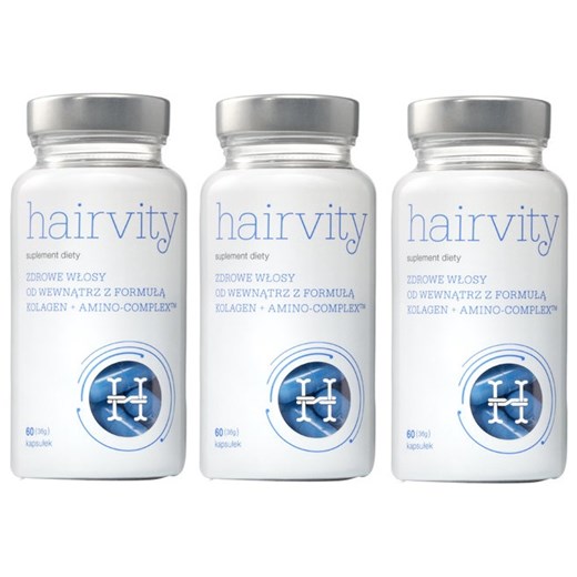 Halier Hairvity | Zestaw: 3x suplement diety dla zdrowych włosów (3x60 kapsułek)