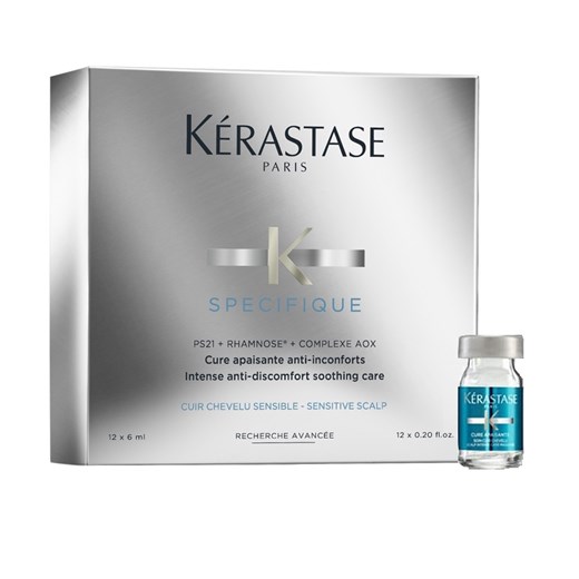 Kérastase Specifique Intense Anti-Discomfort Soothing Care | Zestaw: kuracja łagodząca podrażnienia skóry głowy 12x6ml