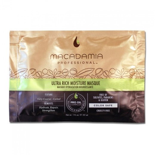 Macadamia Ultra Rich Moisture | Nawilżająca maska do włosów grubych 30ml