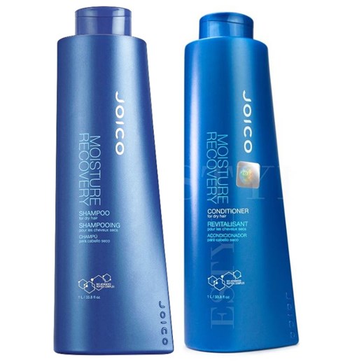 Joico Moisture Recovery | Zestaw nawilżający do włosów suchych: szampon 1000ml + odżywka 1000ml