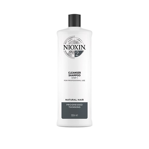Nioxin System 2 | Szampon przeciw wypadaniu do włosów naturalnych i znacznie przerzedzonych 1000ml