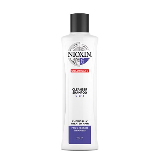 Nioxin System 6 | Szampon przeciw wypadaniu do włosów znacznie przerzedzonych i poddanych zabiegom chemicznym 300ml