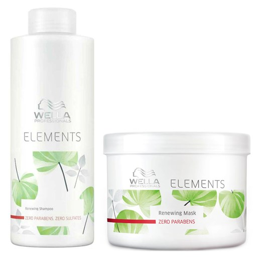 Wella Elements | Zestaw odżywczy do każdego rodzaju włosów: szampon 1000ml + maska 500ml