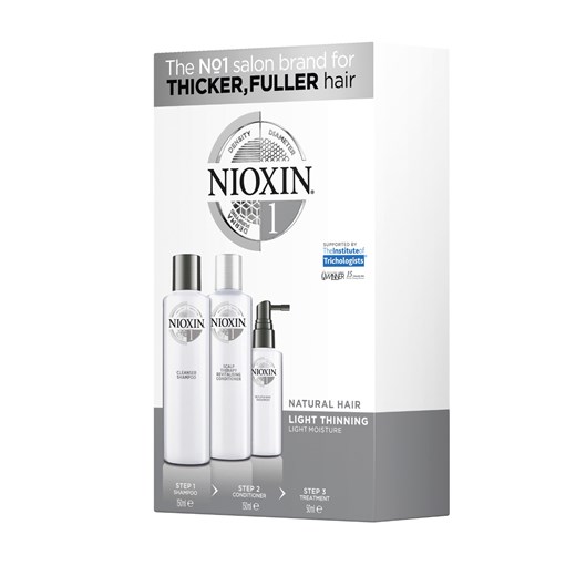 Nioxin System 1 SMALL | Zestaw do włosów naturalnych i lekko przerzedzonych