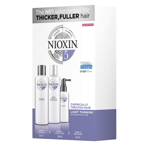 Nioxin System 5 SMALL | Zestaw do włosów lekko przerzedzonych i poddanych zabiegom chemicznym