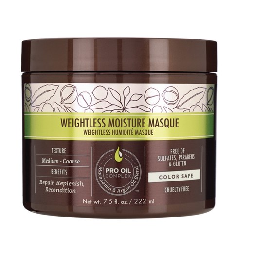 Macadamia Weightless Moisture | Nawilżająca maska do włosów cienkich 222ml