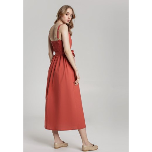 Łososiowa Sukienka Nadenah  Renee L/XL Renee odzież