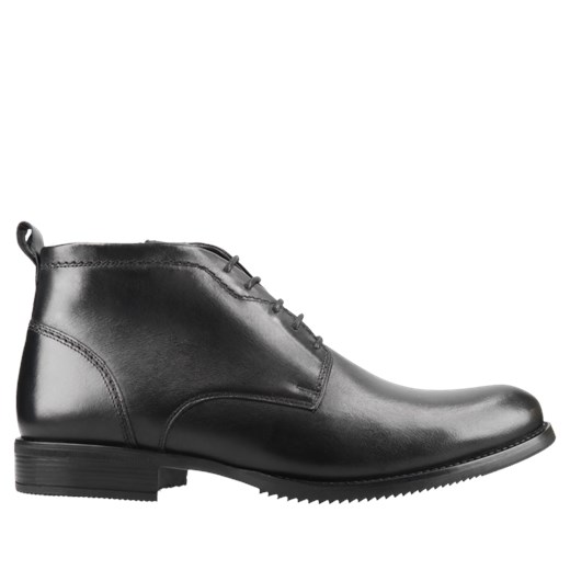 Czarne buty zimowe męskie Conhpol skórzane 