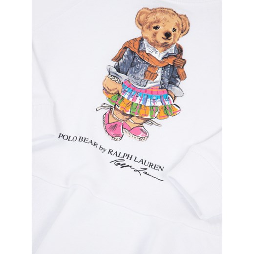 Polo Ralph Lauren Sukienka codzienna Bear 312790439 Biały Regular Fit