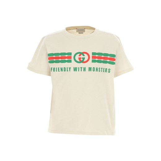 Gucci Koszulka Dziecięca dla Chłopców Na Wyprzedaży, zielony, Bawełna, 2021, 6Y 8Y