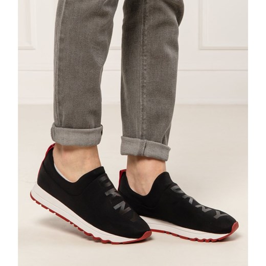 Buty sportowe damskie DKNY bez wzorów bez zapięcia na płaskiej podeszwie 