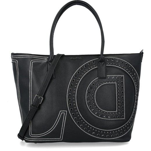 Shopper bag Desigual elegancka duża pikowana bez dodatków 
