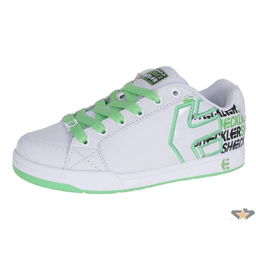 buty damskie ETNIES - Sheckler 3 - White/Black/Green 