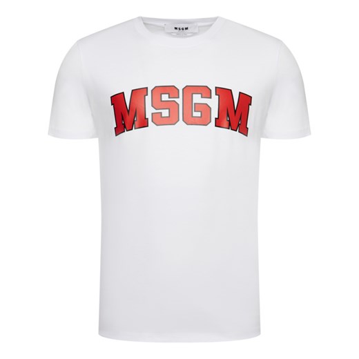 T-shirt męski MSGM wiosenny wielokolorowy z krótkim rękawem 