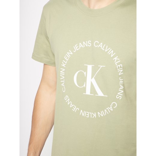 T-shirt męski Calvin Klein z krótkim rękawem wiosenny 