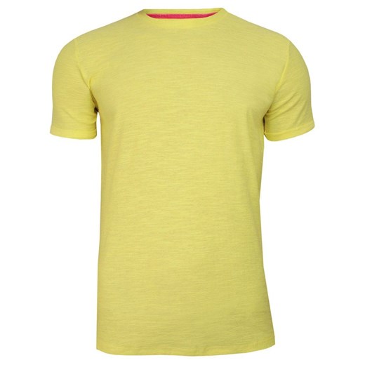 Żółty Bawełniany T-Shirt Męski Bez Nadruku -Brave Soul- Koszulka, Krótki Rękaw, Basic, Melanżowy TSBRSSS20REPLAYcitrus ze sklepu JegoSzafa.pl w kategorii T-shirty męskie - zdjęcie 83231281