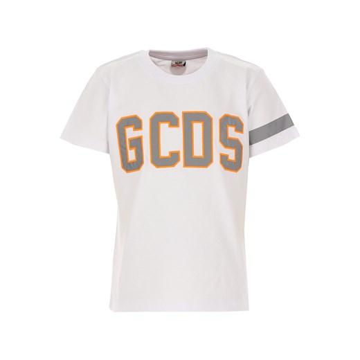 GCDS Koszulka Dziecięca dla Chłopców, biały, Bawełna, 2019, 10Y 6Y