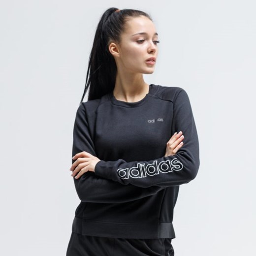 Bluza damska Adidas jesienna z aplikacją krótka 