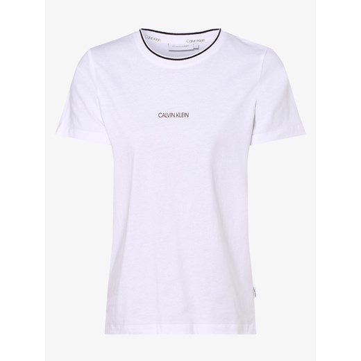 Calvin Klein - T-shirt damski, biały  Calvin Klein L vangraaf