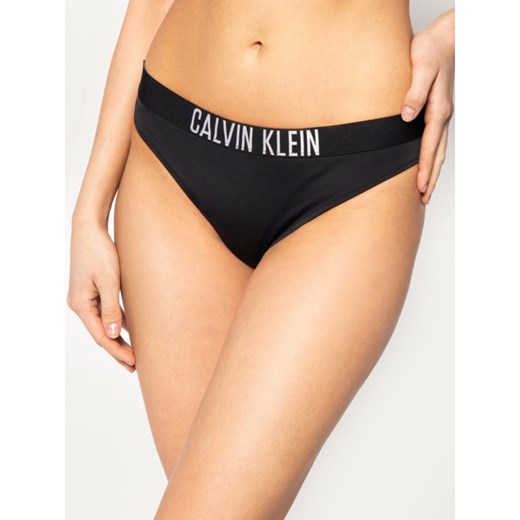Czarny strój kąpielowy Calvin Klein bez wzorów 