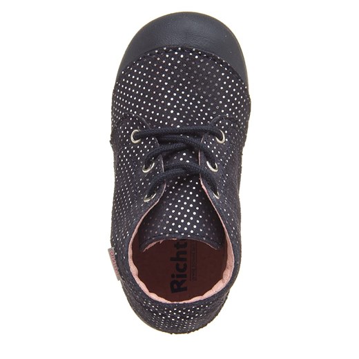 Skórzane buty w kolorze granatowym do nauki chodzenia Richter Shoes  22 wyprzedaż Limango Polska 