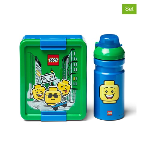2-częściowy zestaw "Iconic - Boy" w kolorze zielono-niebieskim  Lego OneSize okazyjna cena Limango Polska 