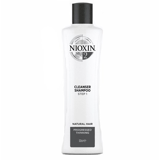 Nioxin System 2 | Szampon przeciw wypadaniu do włosów naturalnych i znacznie przerzedzonych 300ml