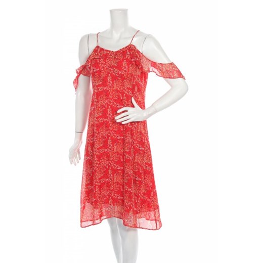 Sukienka Artlove Paris czerwona z krótkimi rękawami mini 