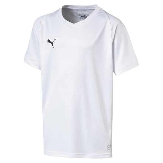 T-shirt chłopięce biały Puma z krótkim rękawem 
