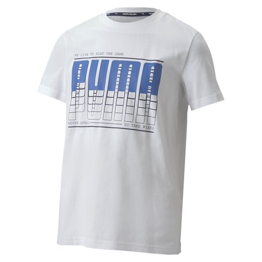Biały t-shirt chłopięce Puma 