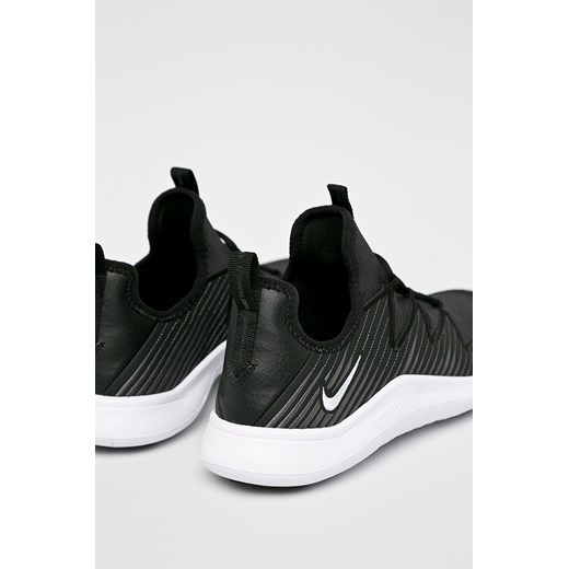 Buty sportowe damskie czarne Nike do siatkówki na wiosnę płaskie gładkie sznurowane 