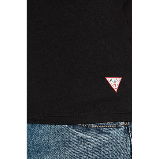 T-shirt męski Guess Jeans na wiosnę gładki z krótkim rękawem 
