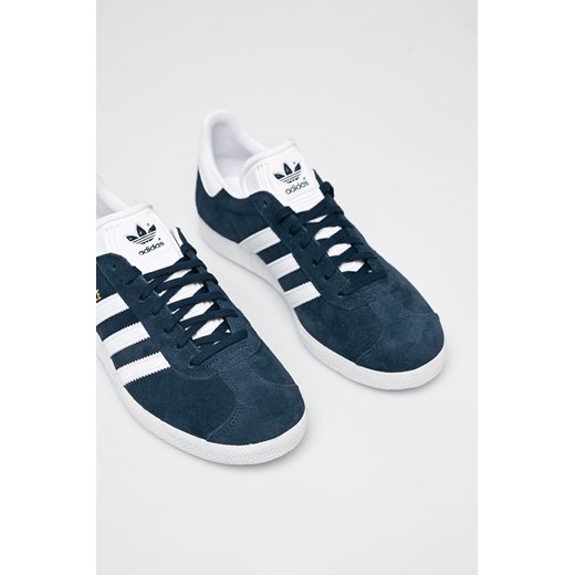 Trampki damskie Adidas Originals gazelle z niską cholewką z zamszu bez wzorów 