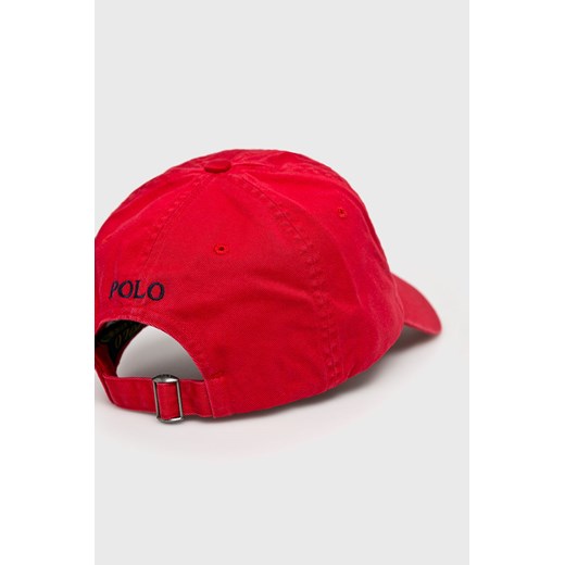 Czerwona czapka z daszkiem męska Polo Ralph Lauren 