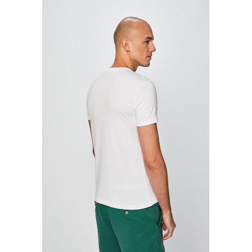 T-shirt męski biały Polo Ralph Lauren młodzieżowy z krótkimi rękawami 