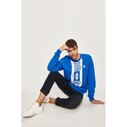 Bluza sportowa niebieska Adidas Originals na jesień bawełniana 