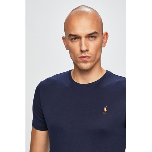 T-shirt męski Polo Ralph Lauren z krótkim rękawem bez wzorów 