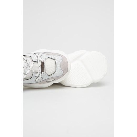 Buty sportowe damskie BIG STAR sznurowane białe na platformie skórzane 