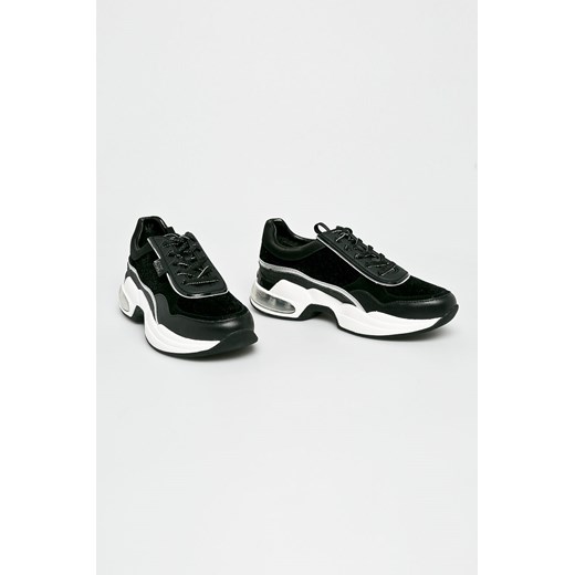 Buty sportowe damskie Karl Lagerfeld czarne wiązane bez wzorów 