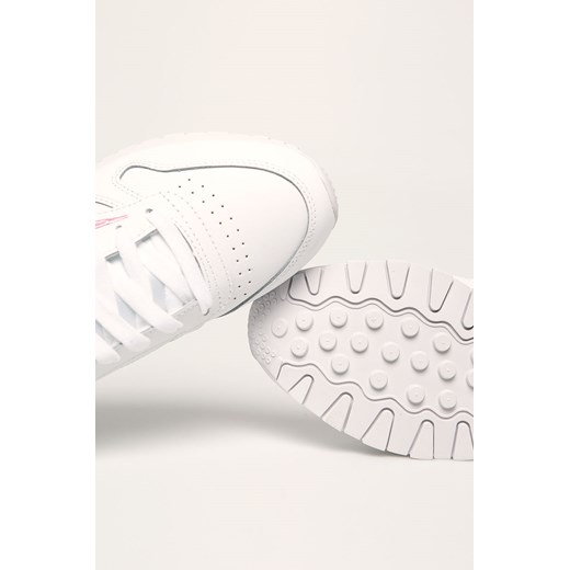 Buty sportowe damskie Reebok Classic do biegania białe sznurowane bez wzorów płaskie 