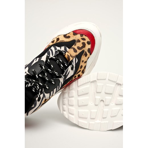 Steve Madden buty sportowe damskie wielokolorowe na platformie ze skóry ekologicznej 