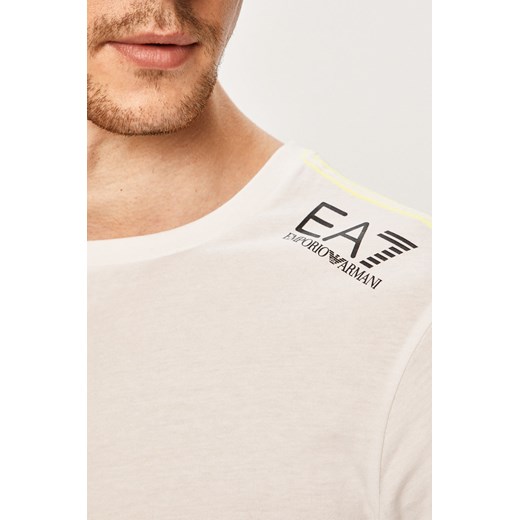Emporio Armani t-shirt męski z krótkimi rękawami z napisem 